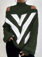 Noa™ | Elegant Off-Shoulder Sweater