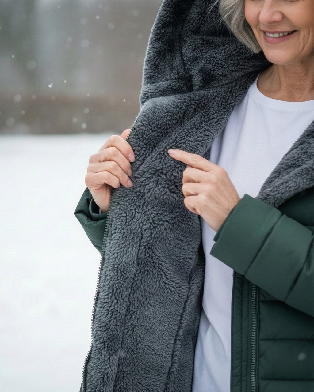 Grazia™ | Hooded fleece-lined puffer coat