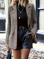 Larson™ | Elegant Checked Blazer