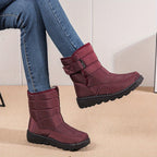 Marcelle™ | Quilted Fleece-Lined Strap Winter Boots