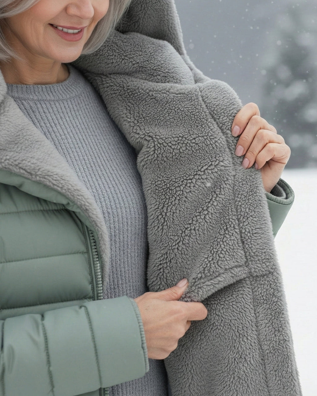 Grazia™ | Hooded fleece-lined puffer coat