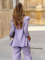 Alexandra™ | Chic Plaid Set - Casual Elegance