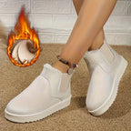 Marisol™ | Fleece-Lined Chelsea Winter Ankle Boots