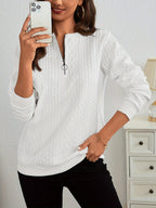Naya™ | Chic Half-Zip Sweatshirt