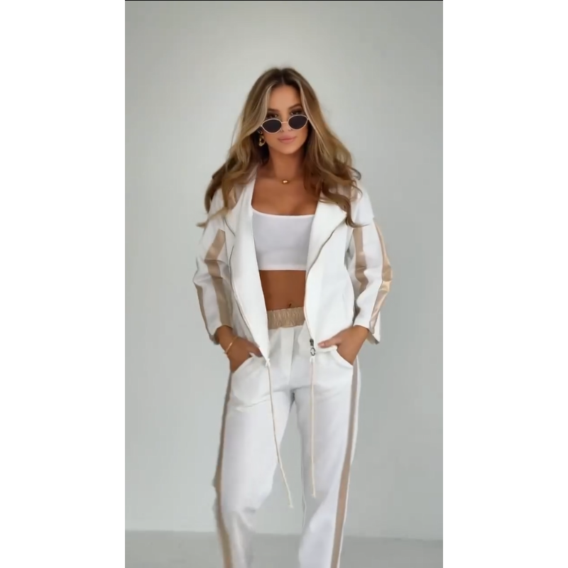 Betsy™ | Striped Casual Hooded Set